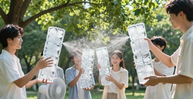 大冰块降温方法_深圳龙岗夏季防暑降温大冰块_大冰块户外活动使用时长